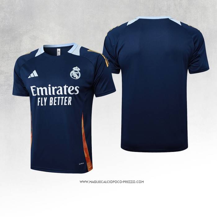 Maglia Allenamento Real Madrid 2024 Blu -2025